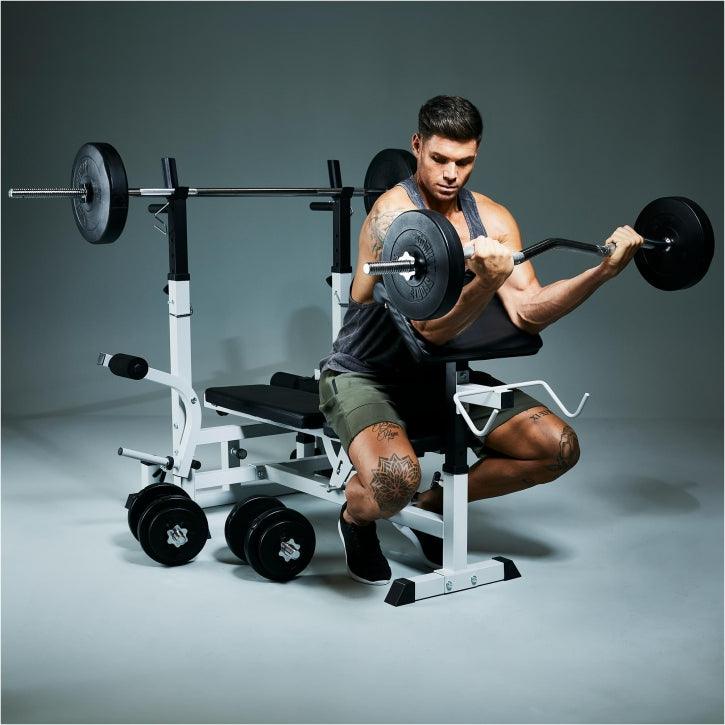 Kraftstation Universal Weiß und Schwarz - Gorilla Sports DE