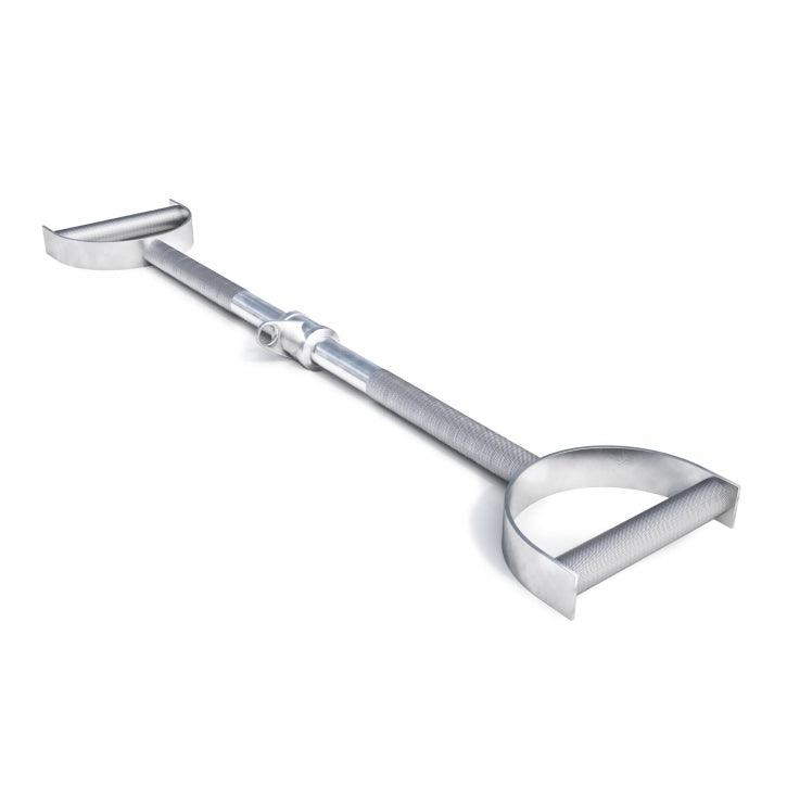 Latzug Stange gerade Hufgriff inkl. Drehgelenk Chrom - Gorilla Sports DE