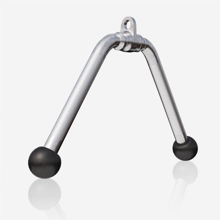 Trizeps mit breitem V-Griff Breit und Drehgelenk in Chrom - Gorilla Sports DE