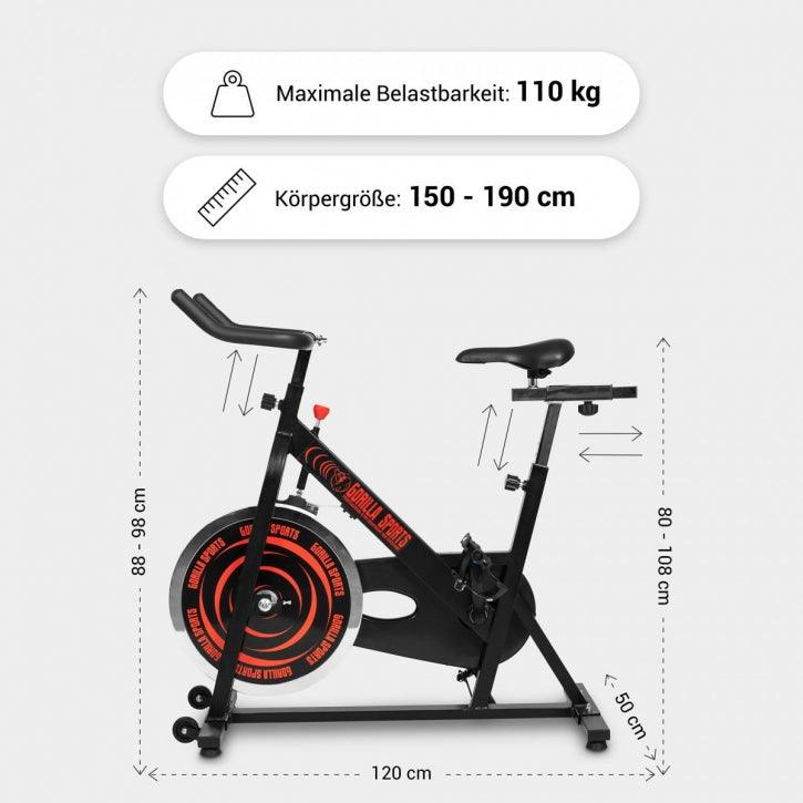 Indoor Cycling mit dem Tretlager F25x50 - Gorilla Sports DE