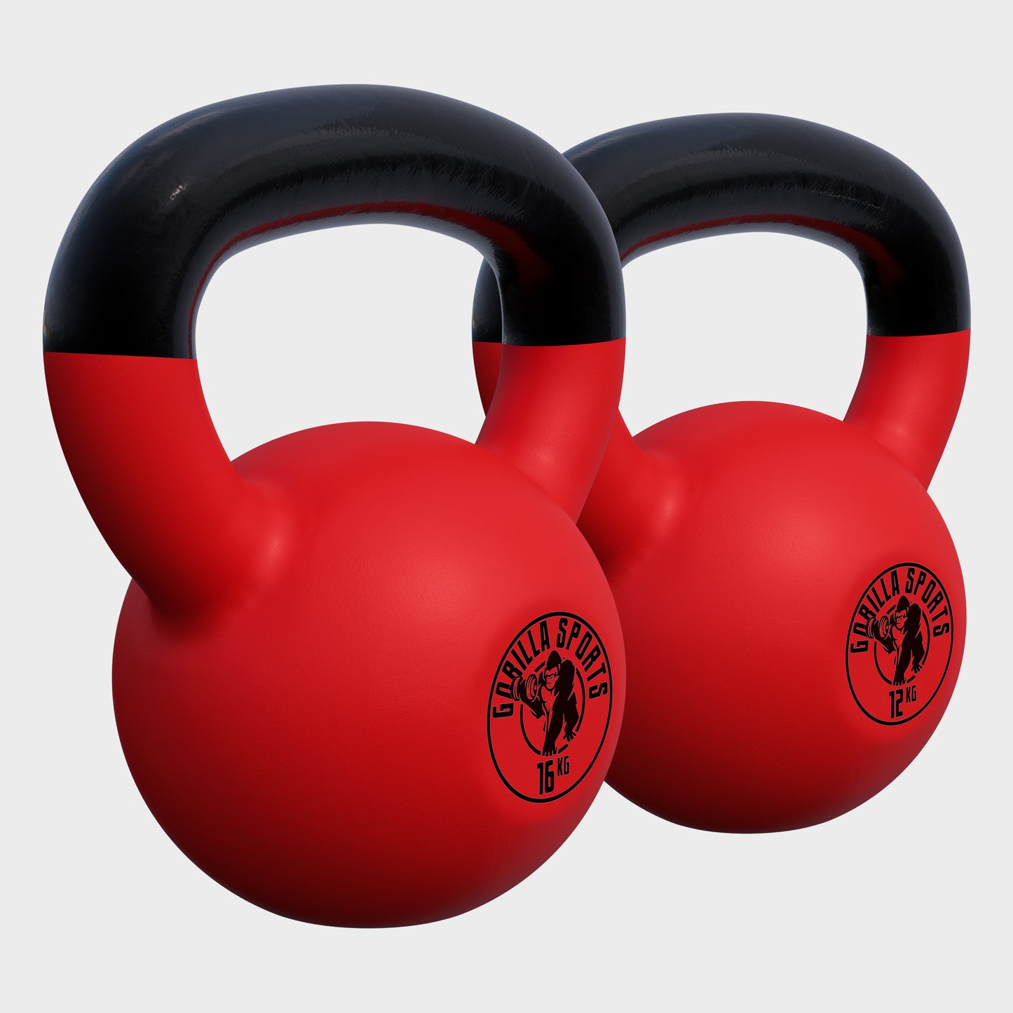 Kettlebell Gusseisen Neopren rot 2 - 32 kg