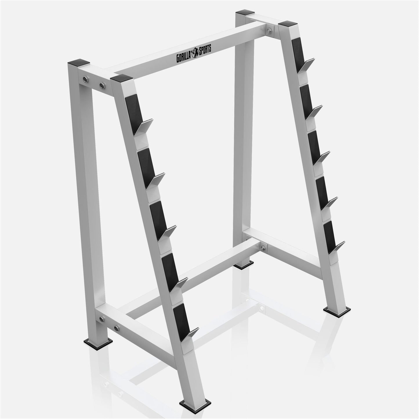 Langhantelablage für 5 Hantelstangen