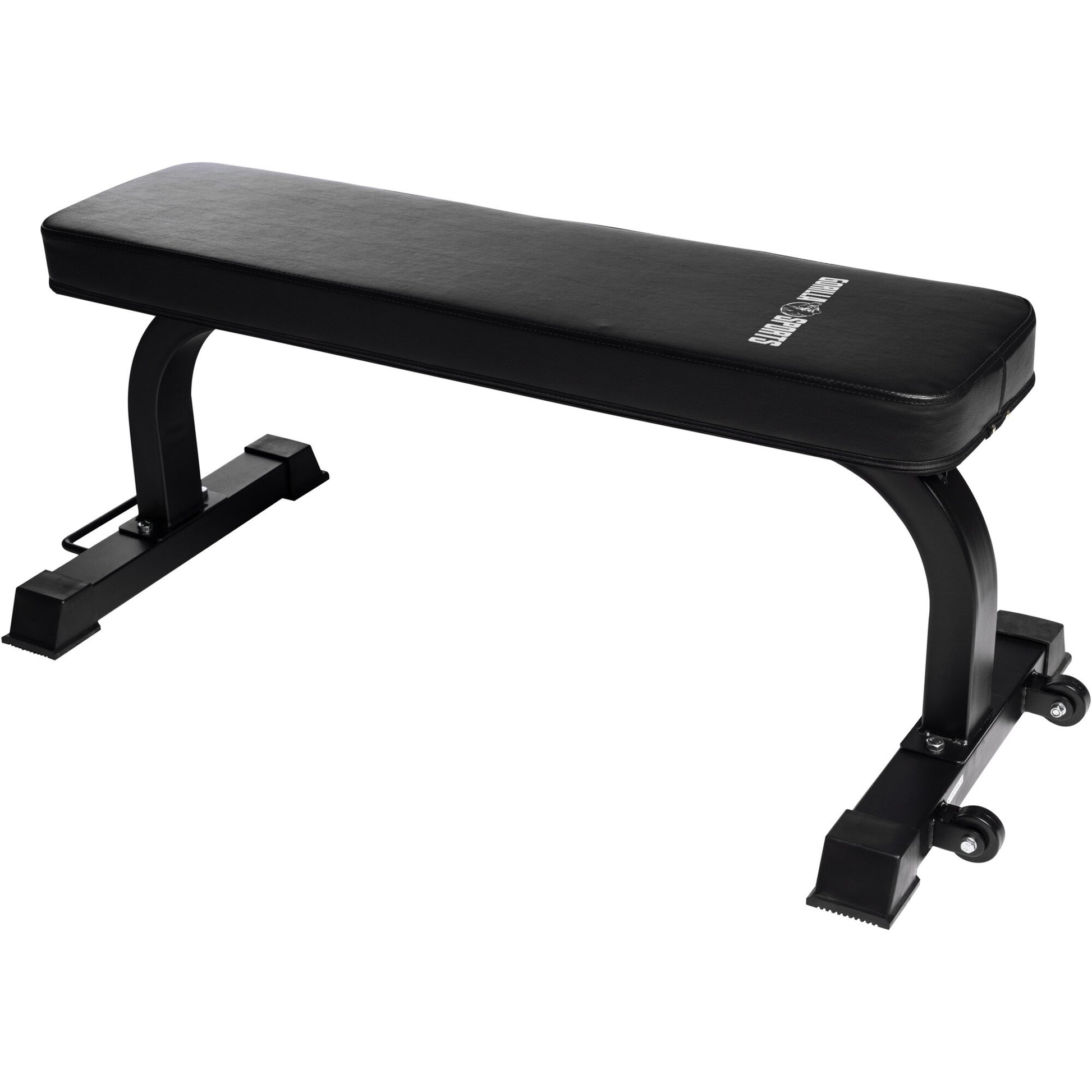 Rollbare Flachbank schwarz - Gorilla Sports DE