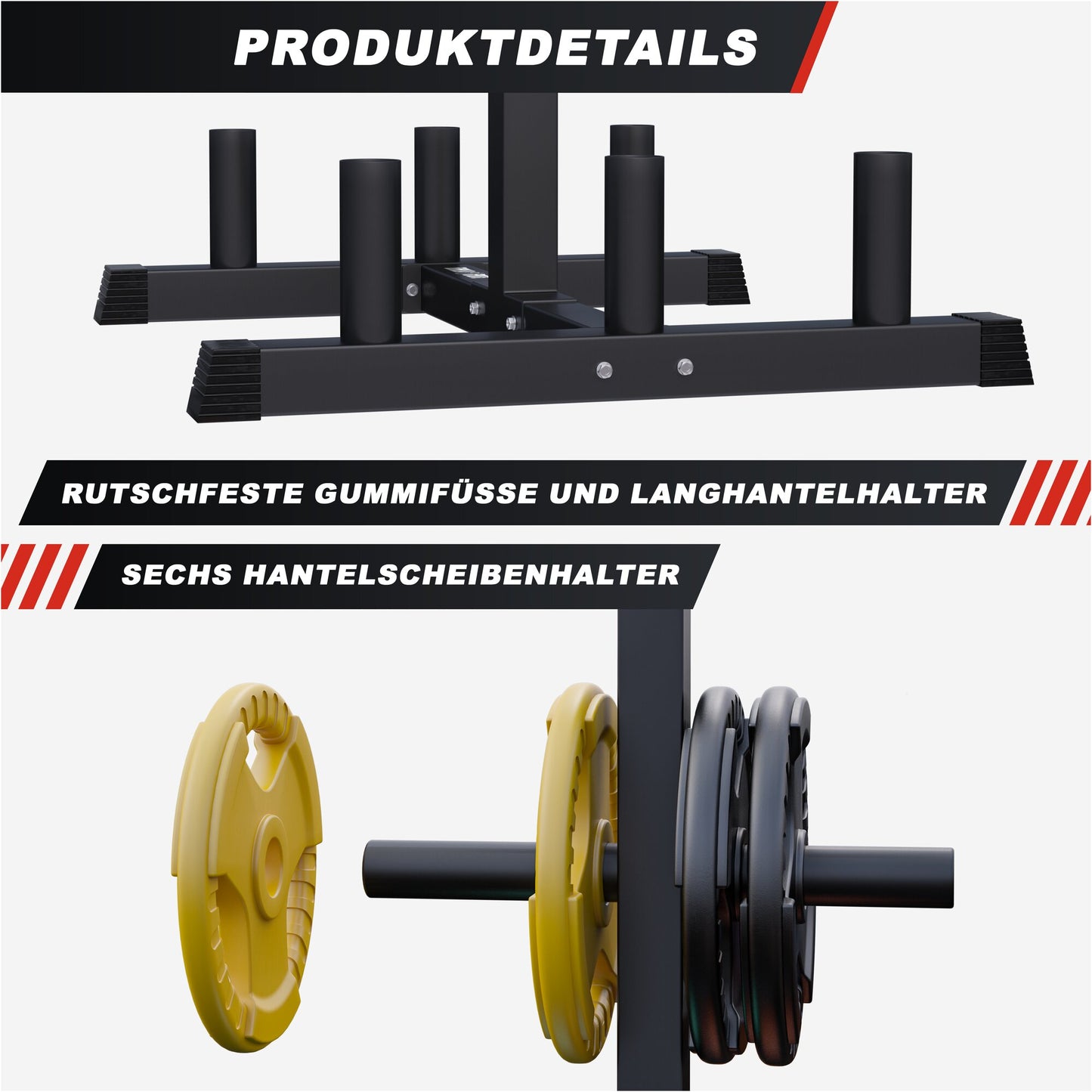 Hantelständer Olympia schwarz