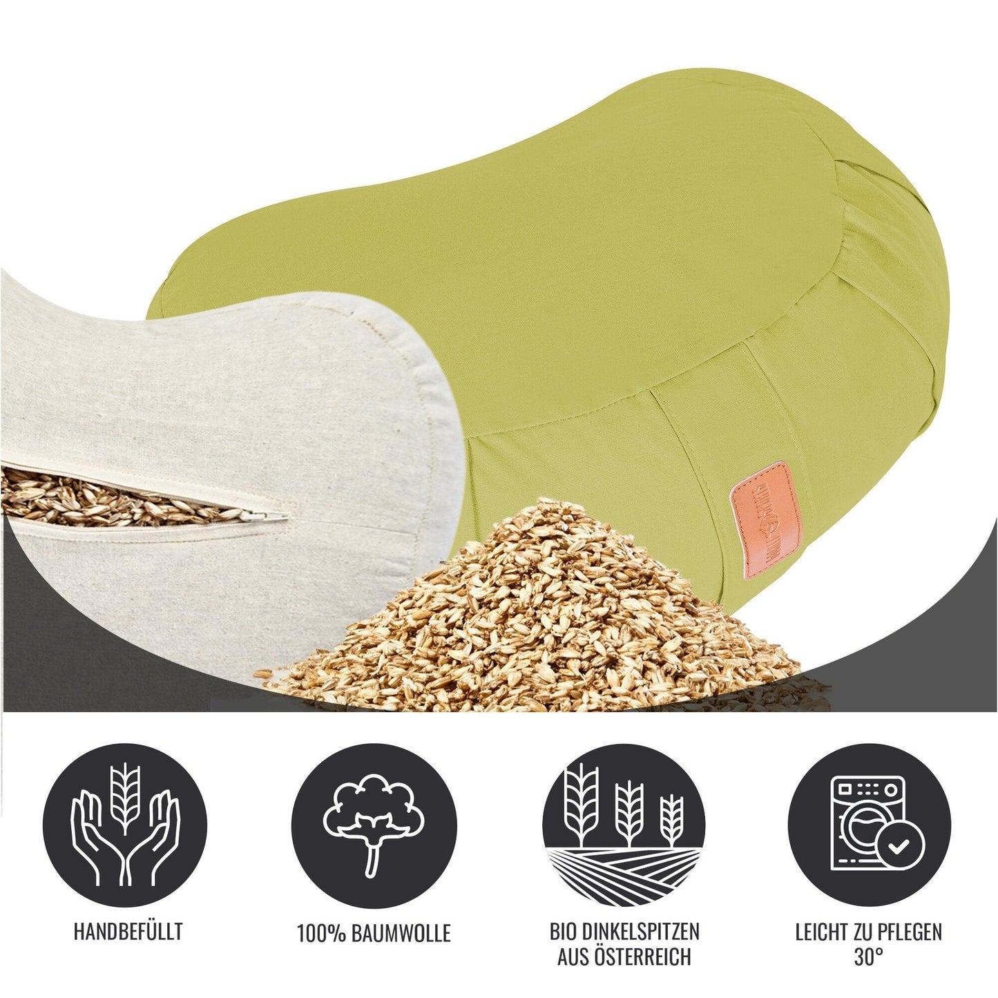 Yoga Halbmondkissen in verschiedenen Farben - Gorilla Sports DE