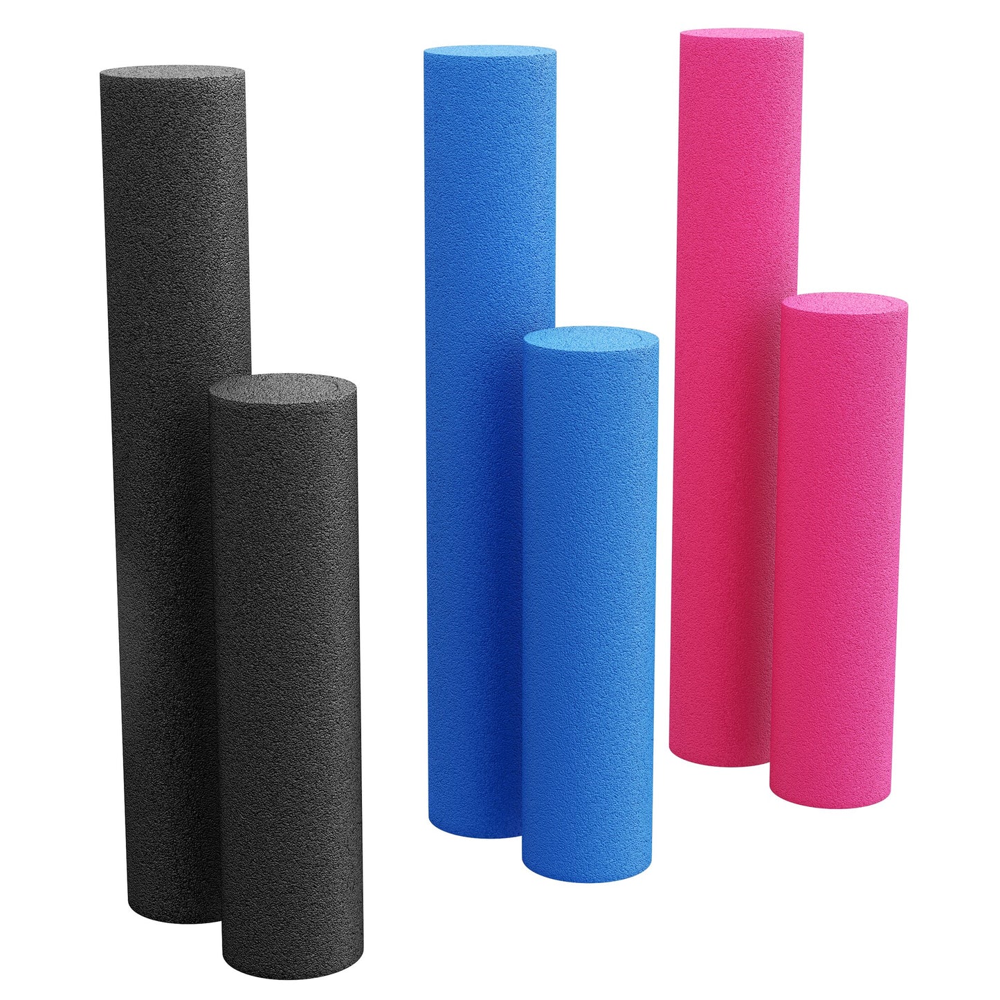 Pilatesrolle in verschiedenen Farben und Größen