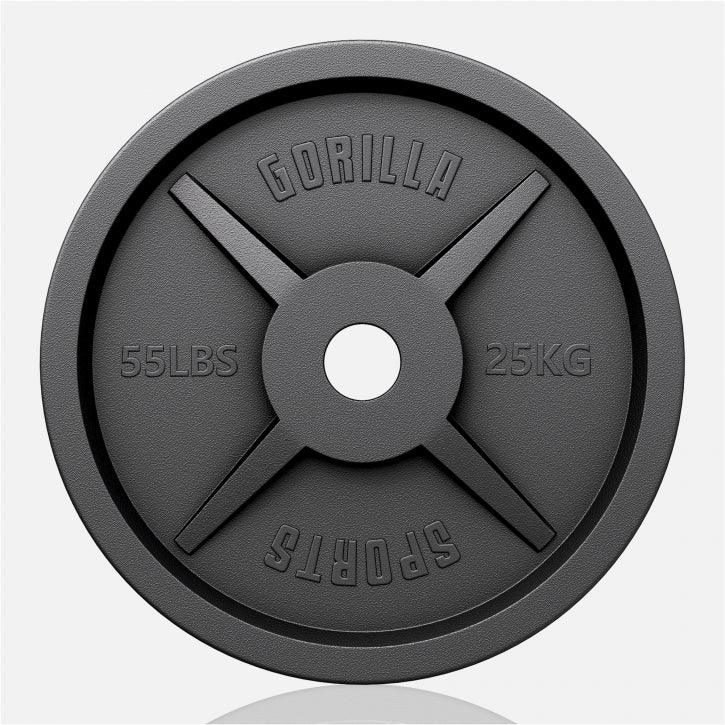 Hantelscheibe Olympia Gusseisen 50/51 mm - Gorilla Sports DE