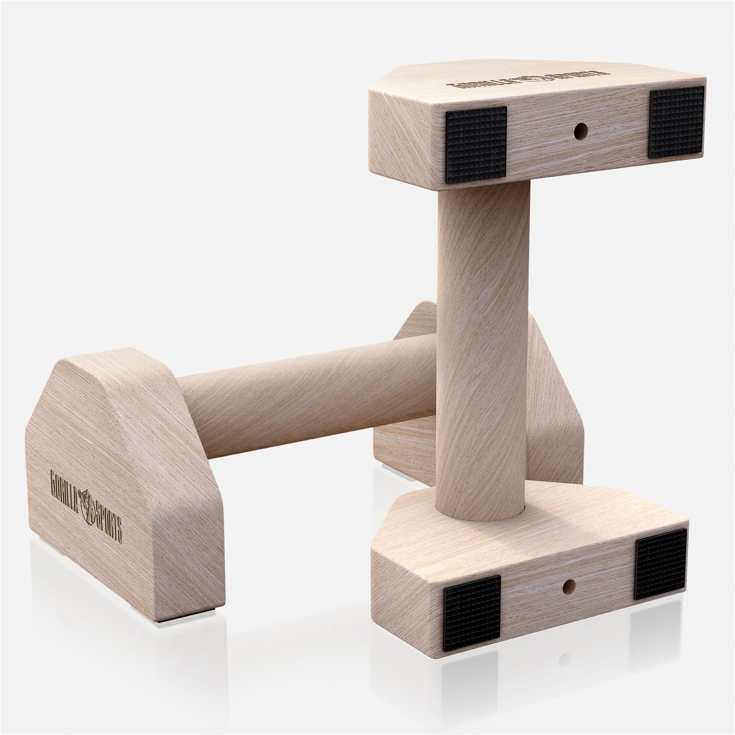 Liegestützgriffe aus Holz - Gorilla Sports DE