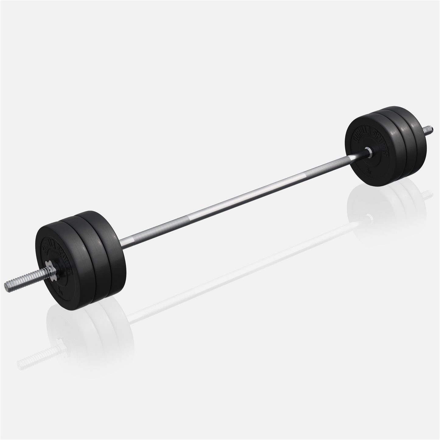 Hantelbank mit Ablage inkl. Hantelset - Gorilla Sports DE
