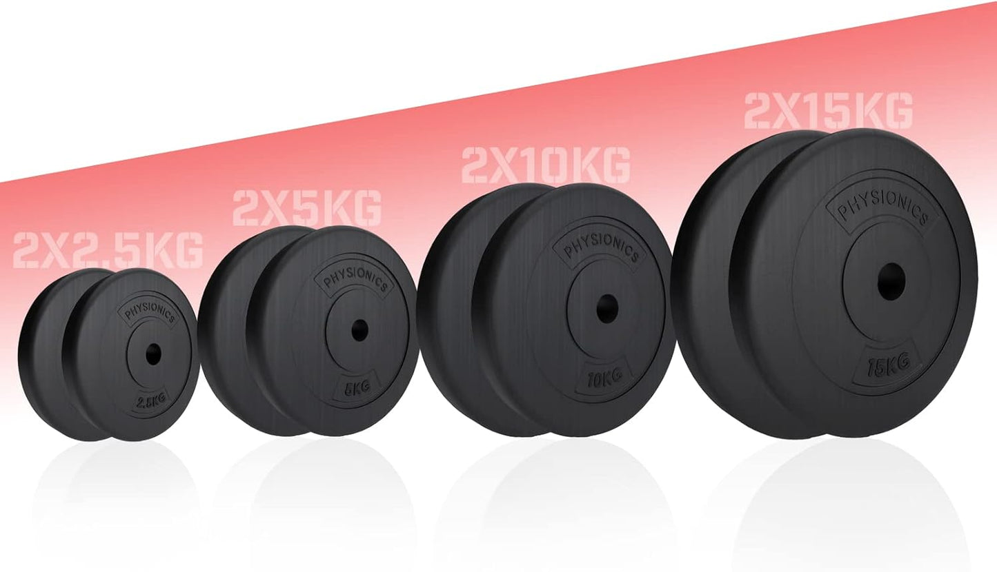 Hantelscheiben Set Kunststoff 5 - 30 kg 30 mm