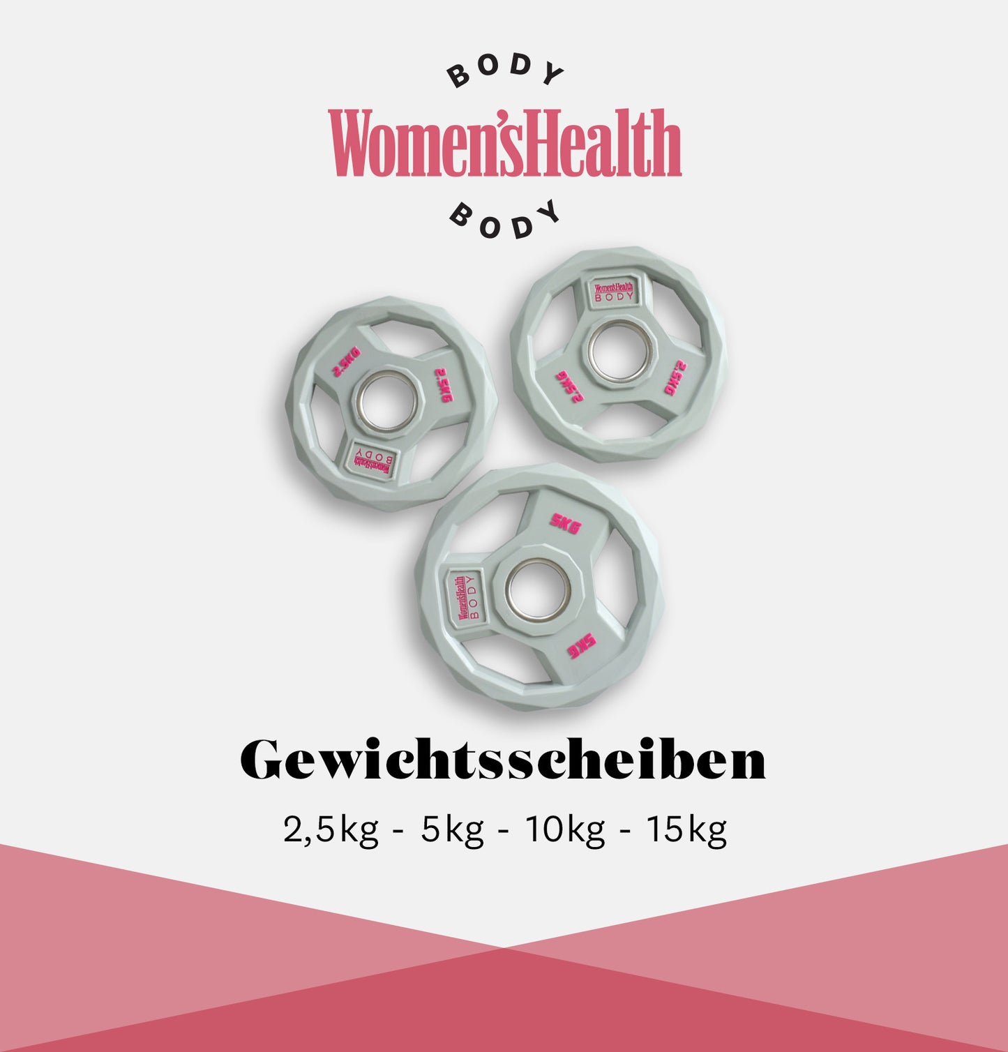 Hantelscheibe Olympia 50/51mm Gripper 2.5 - 15 kg