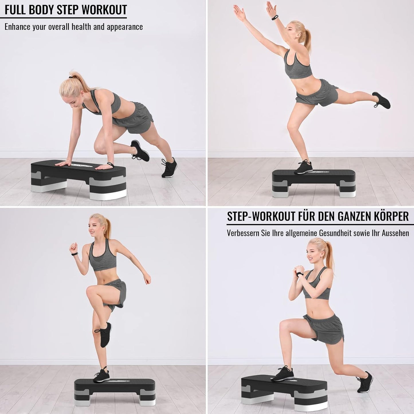 Steppbrett Aerobic 3 Stufen