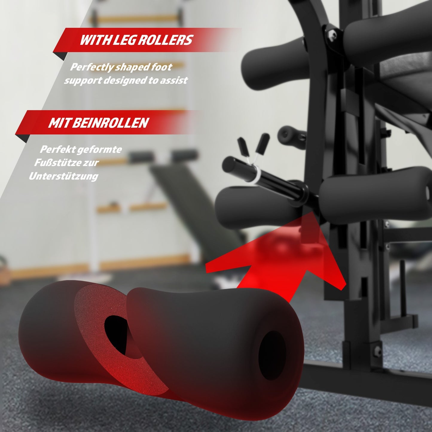 Hantelbank Multi inkl. Latzugturm