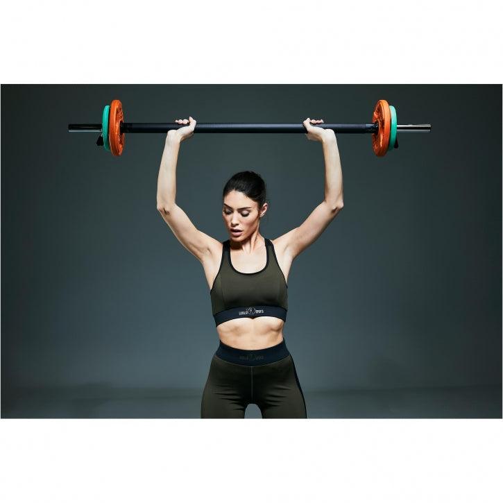 Hantelscheibe 2 Zoll (5,08 cm) ⌀ Olympia Gummi Gripper - Gorilla Sports DE