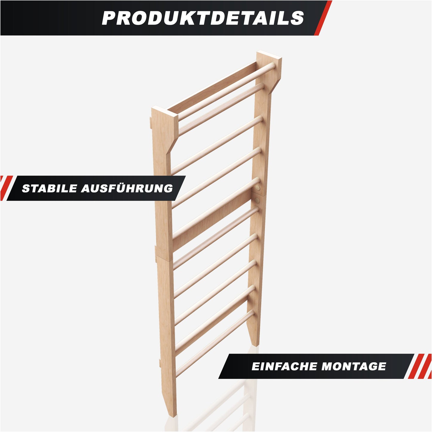 Sprossenwand aus Holz