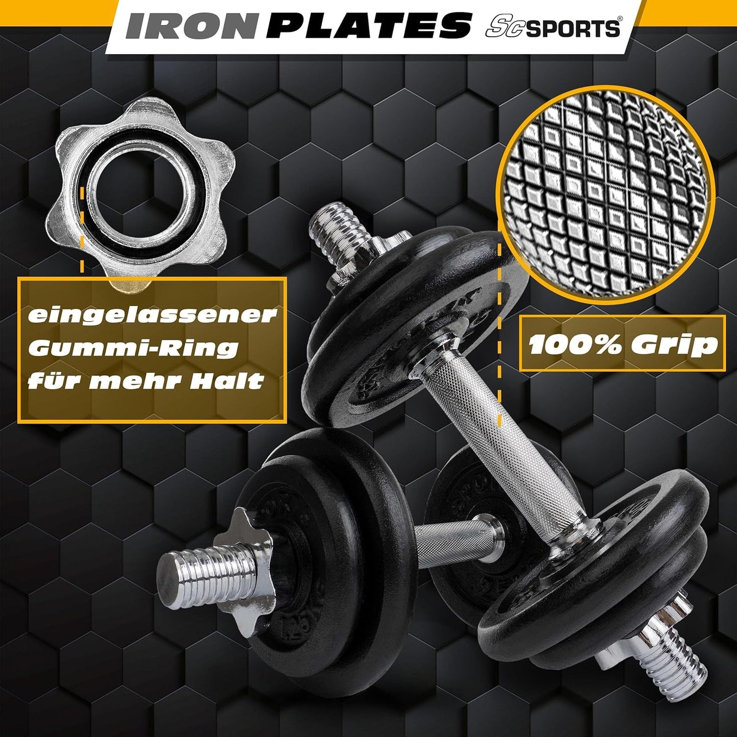 Kurzhantel Set mit Koffer 15 - 20 kg