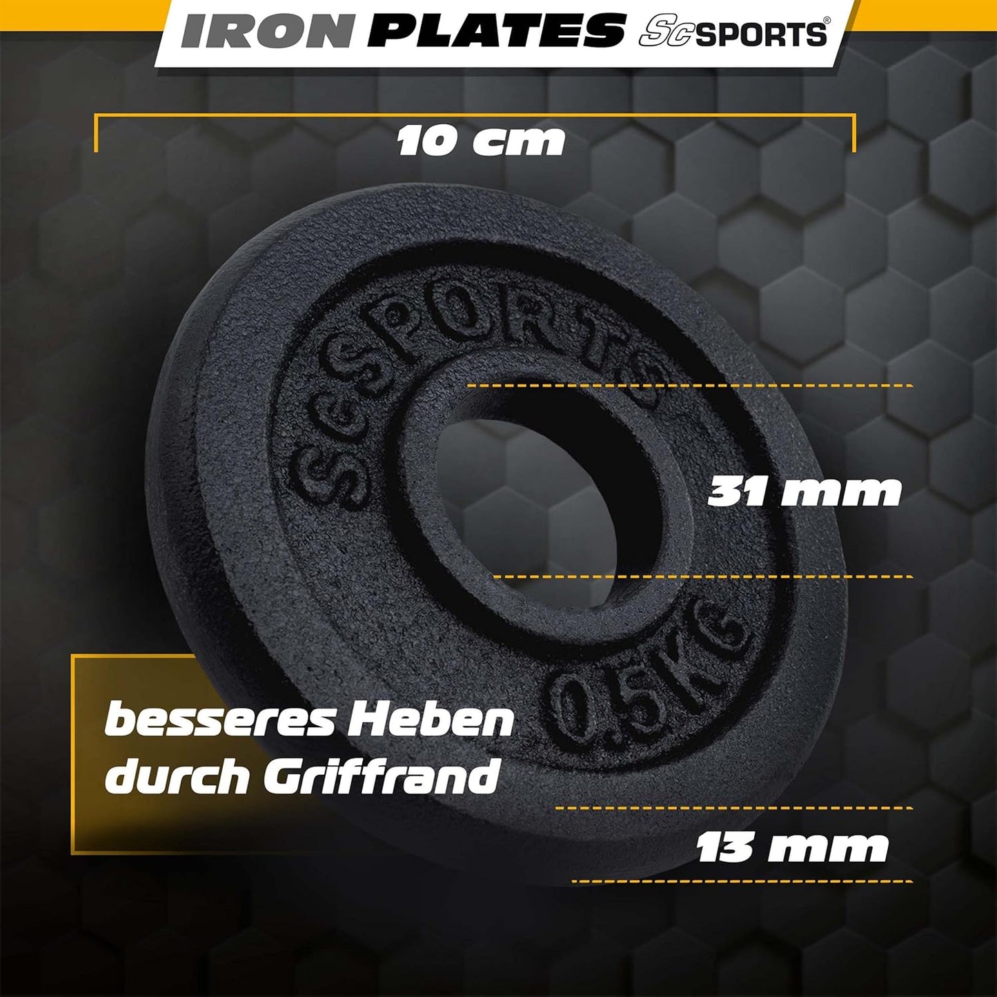 Hantelscheiben Set Gusseisen 2 - 20 kg