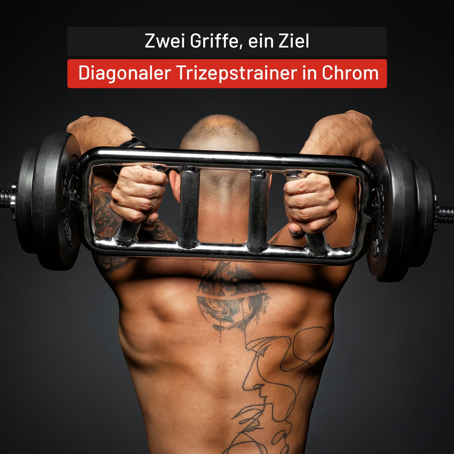 Trizepstrainer Diagonal mit Sternverschlüssen