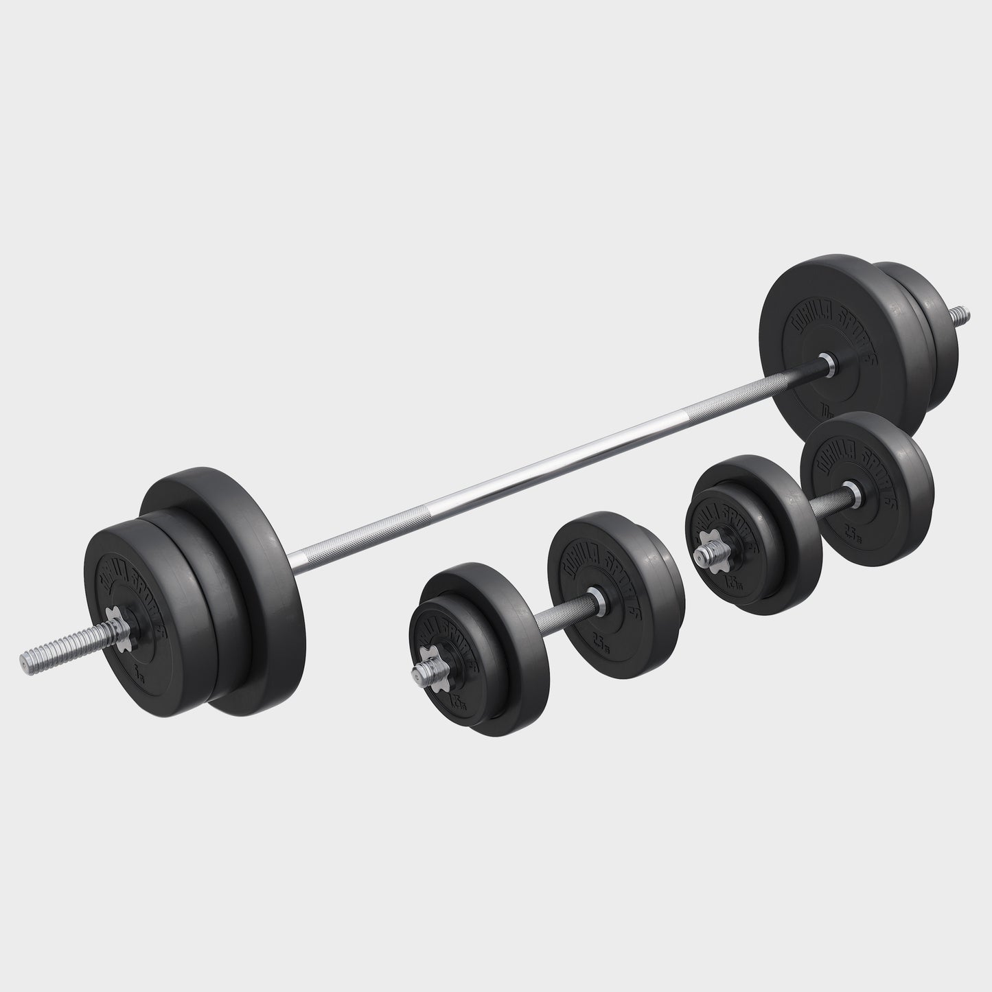 Langhantelset Kunststoff 70 kg