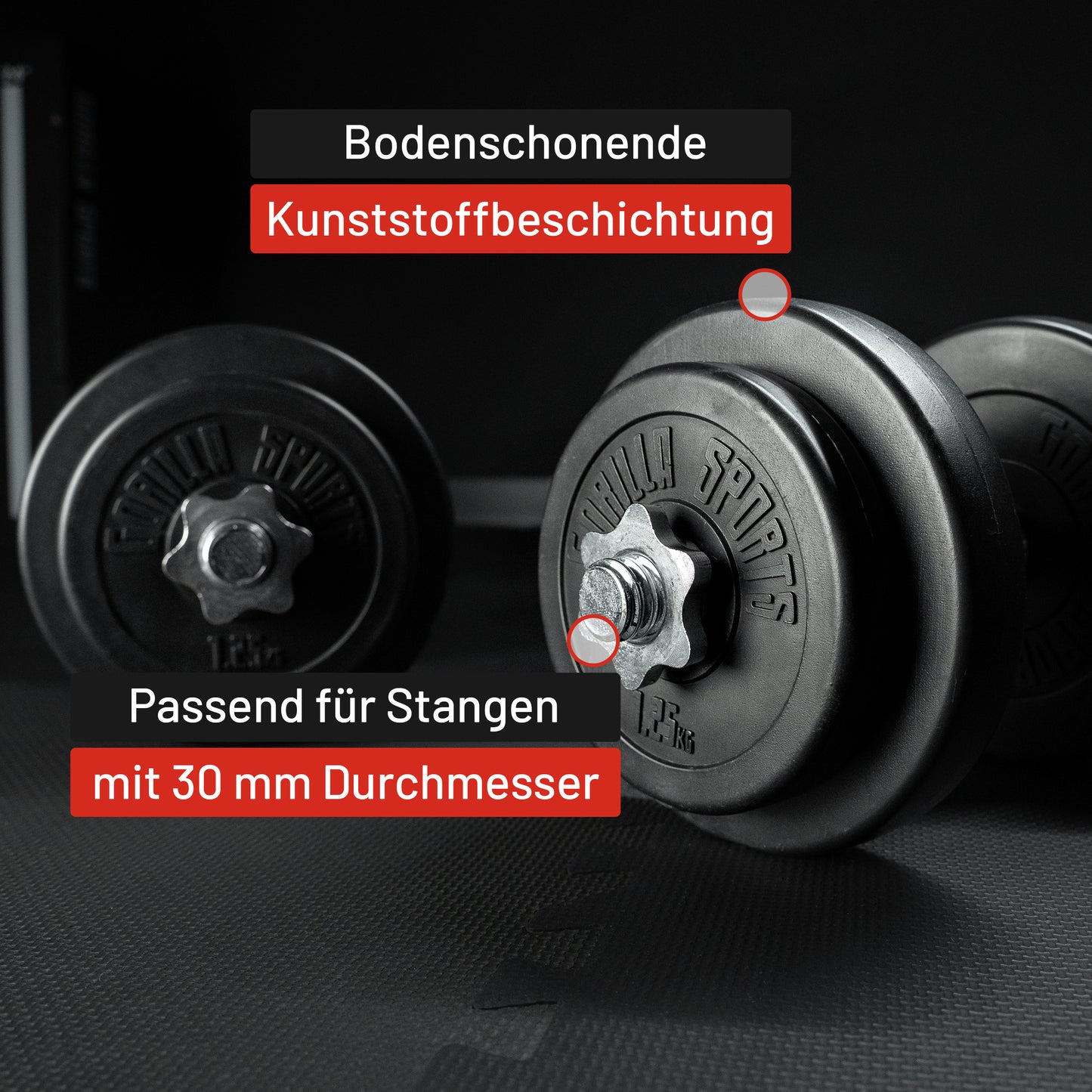 Hantelset Kunststoff 100 kg