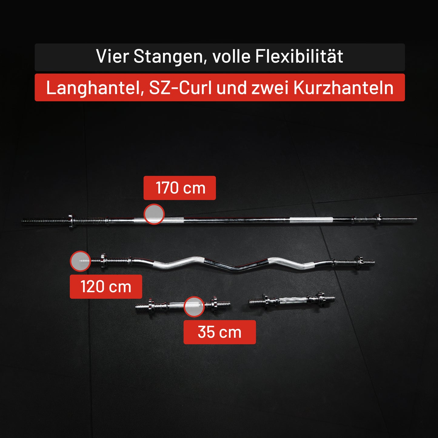 Hantelset Kunststoff 100 kg