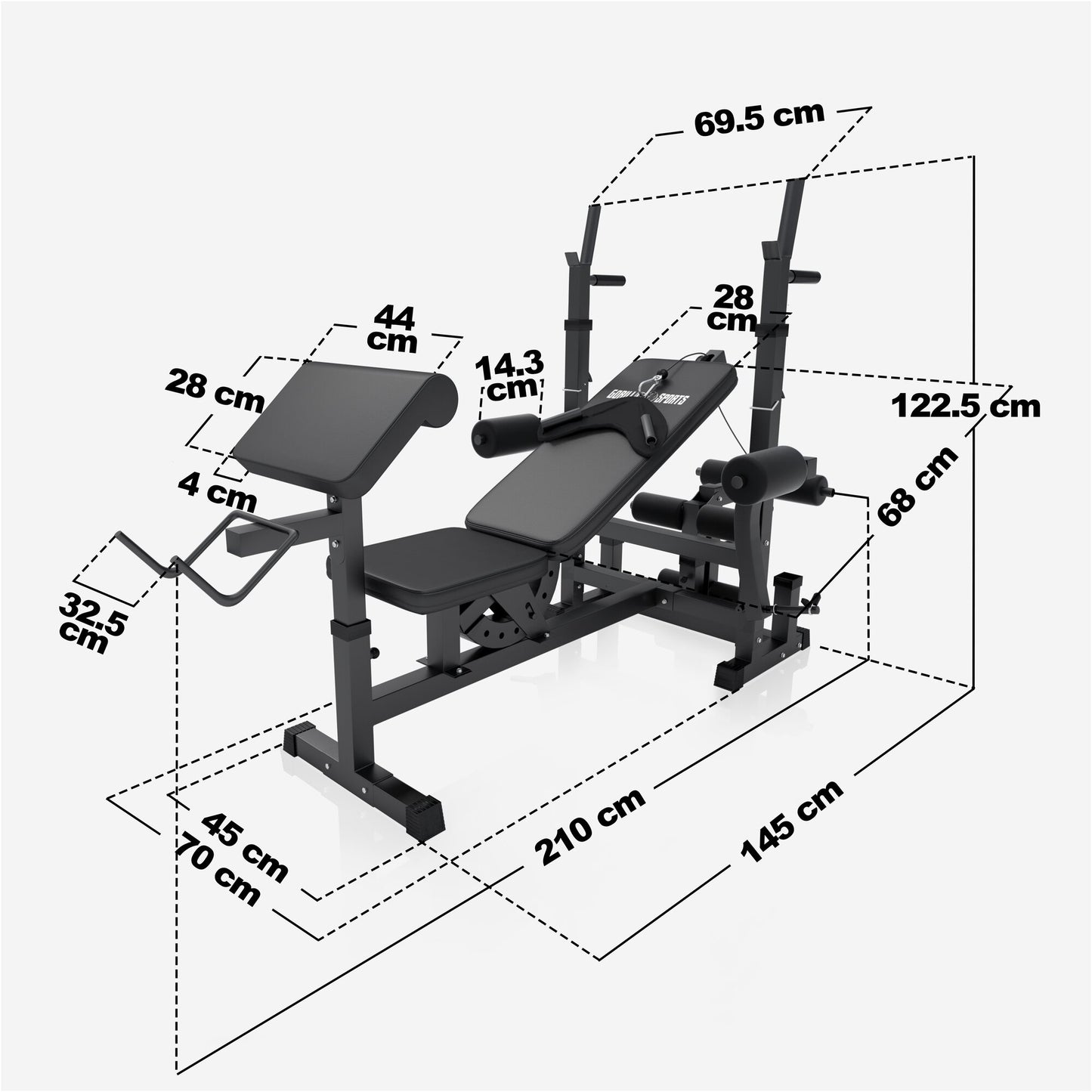 Kraftstation Universal Weiß und Schwarz