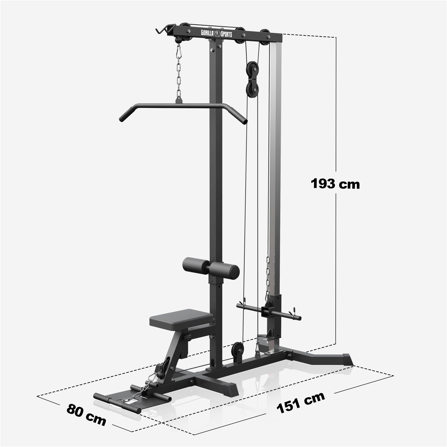 Latzugmaschine