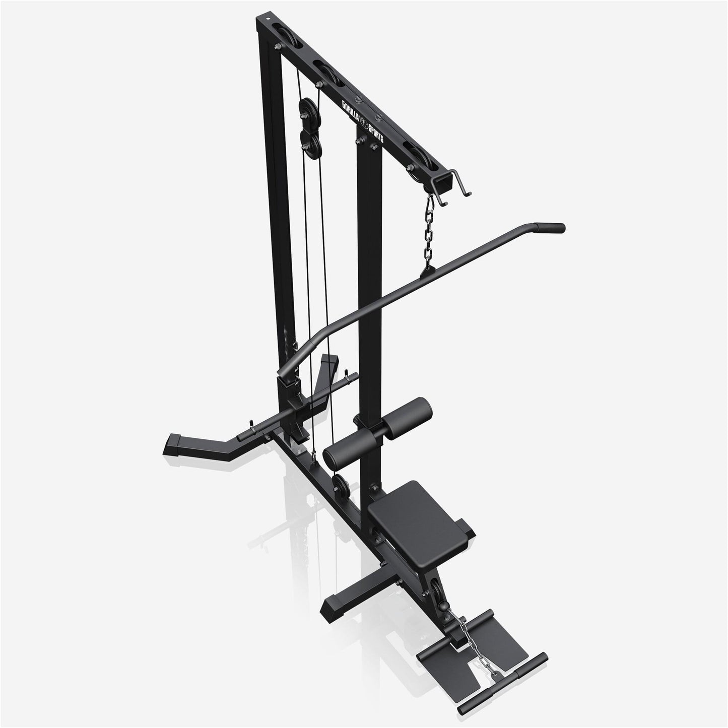 Latzugstation in Weiß/Schwarz