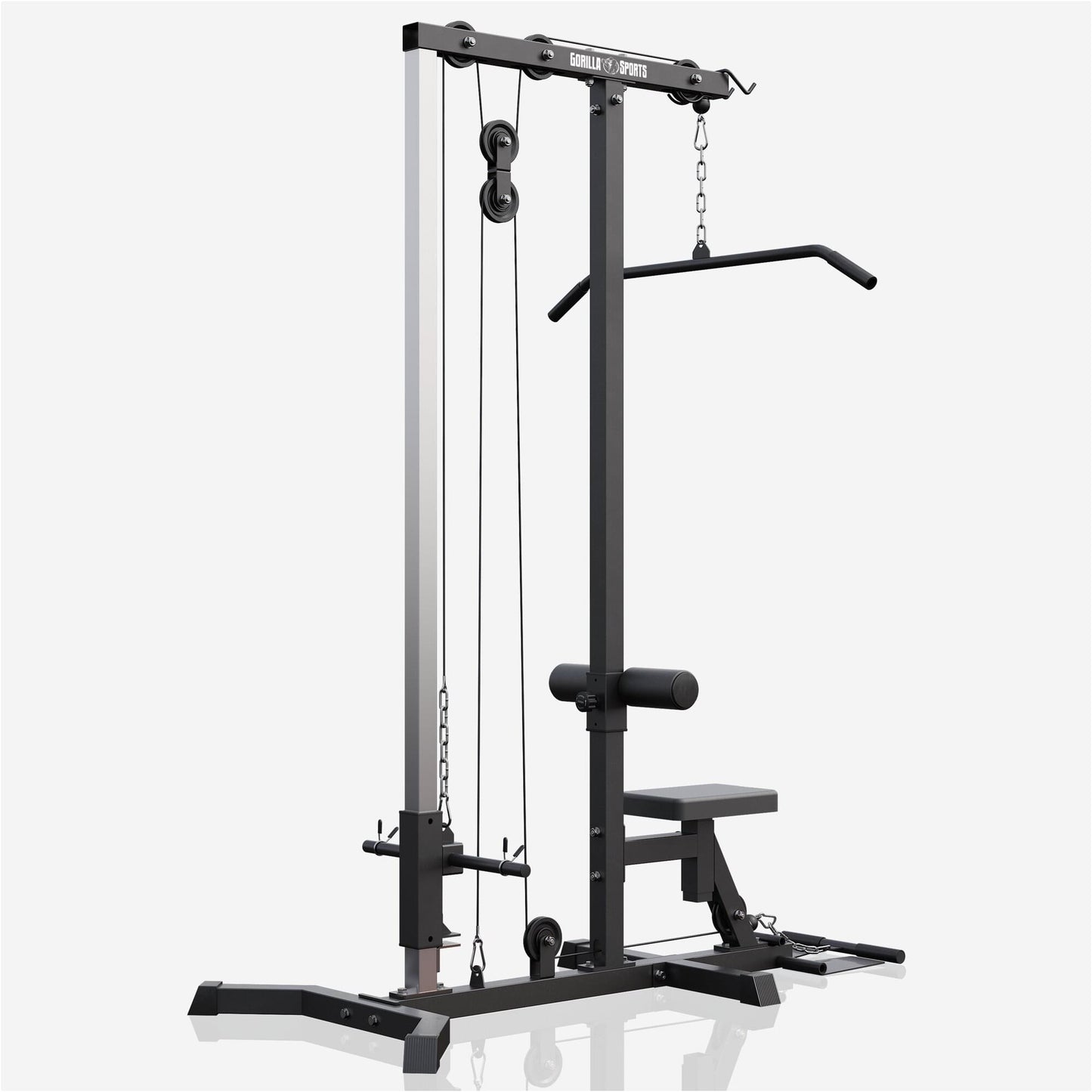 Latzugstation in Weiß/Schwarz