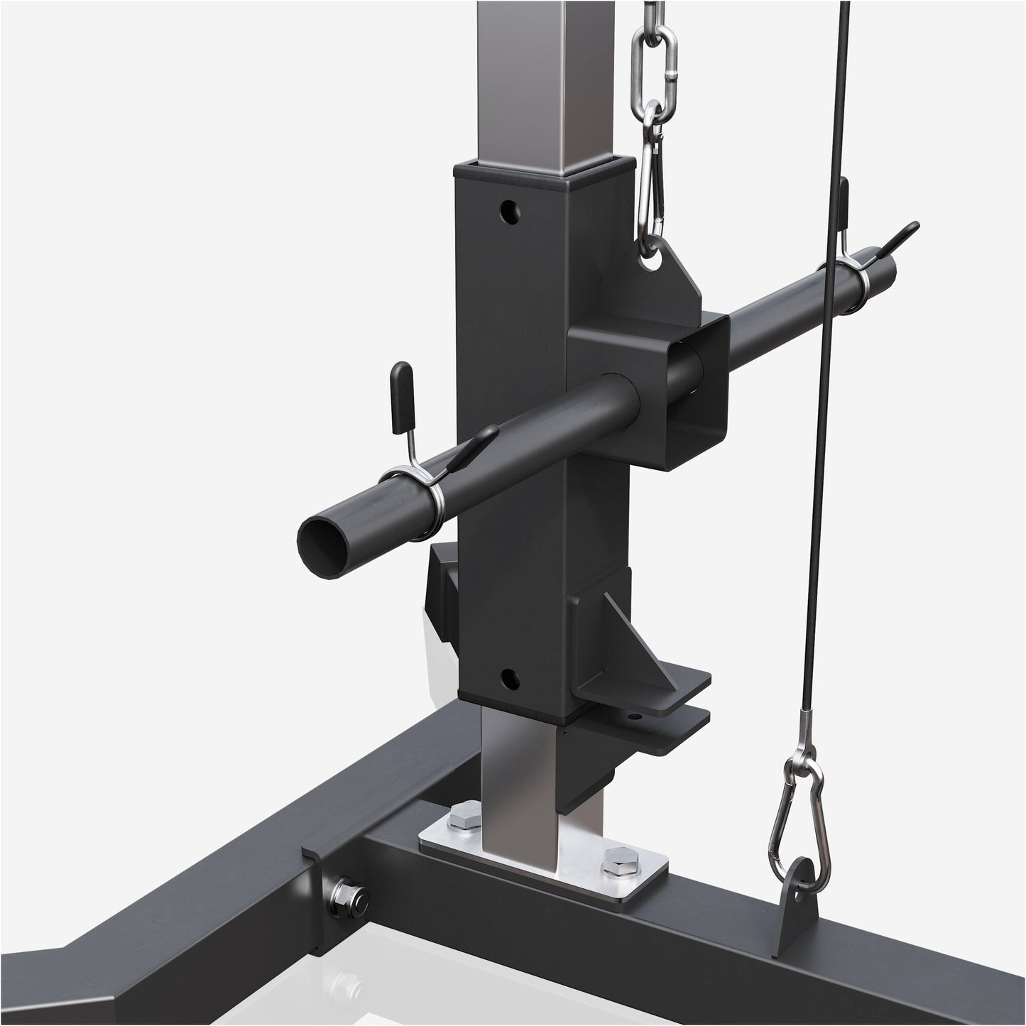 Latzugstation in Weiß/Schwarz