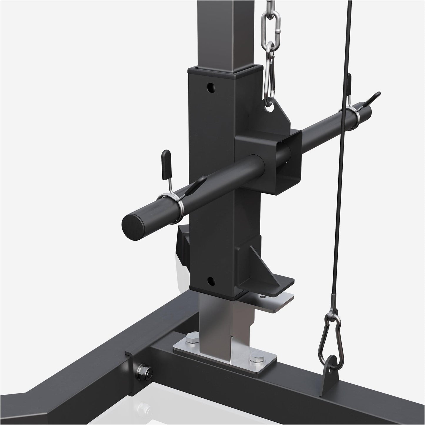 Latzugstation in Weiß/Schwarz