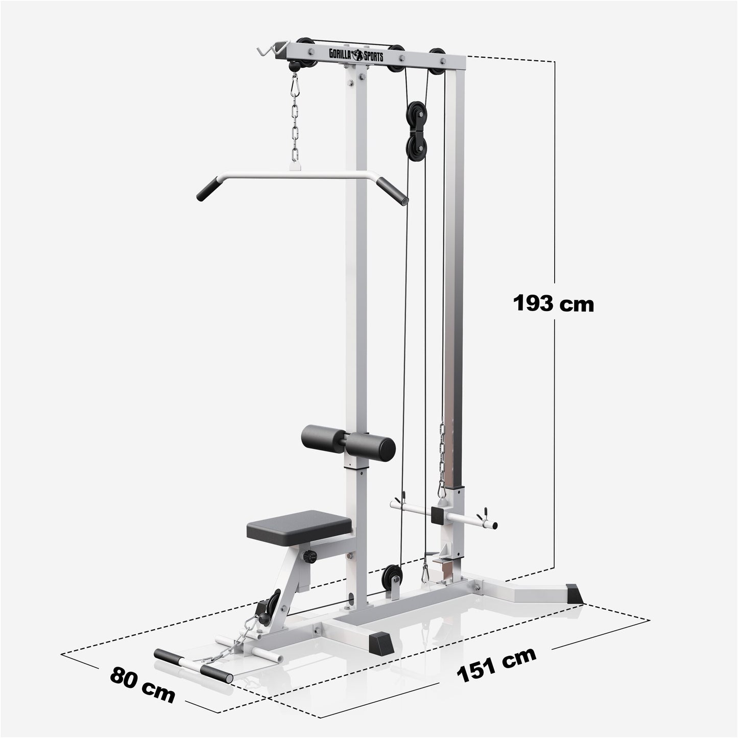 Latzugmaschine