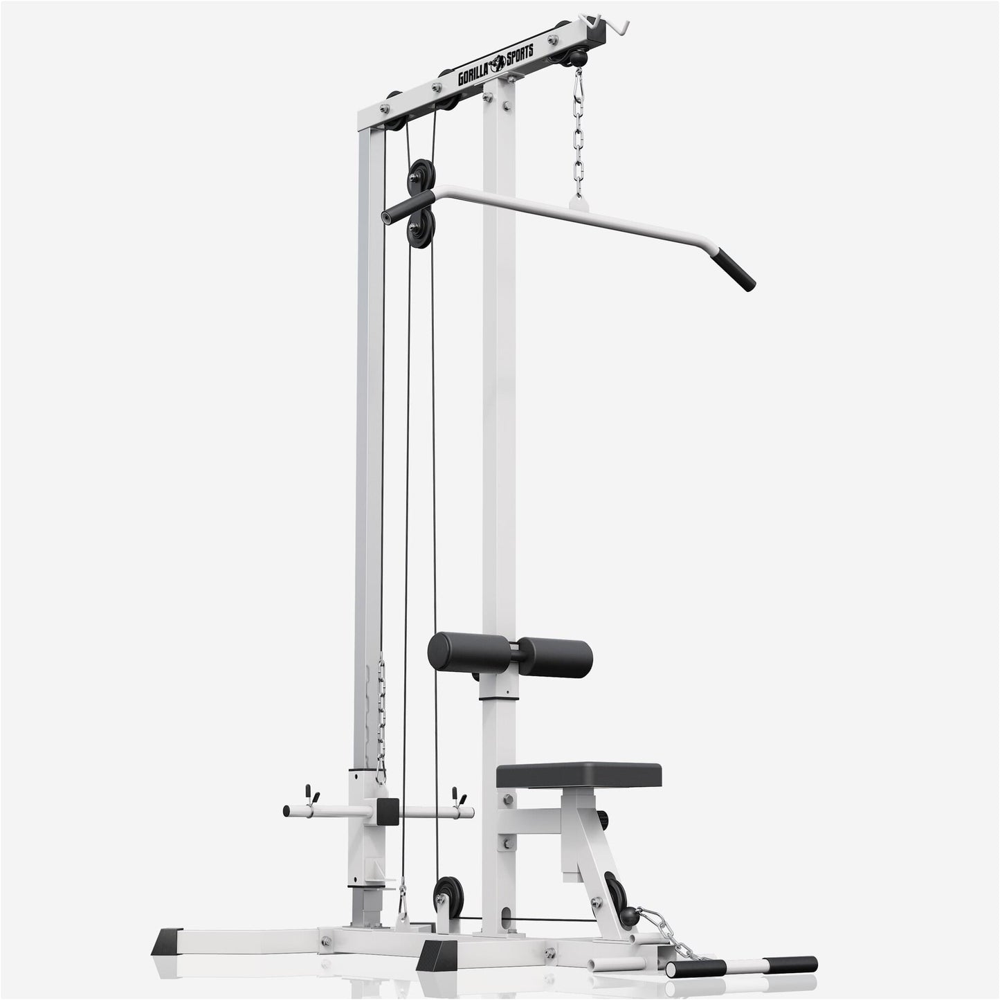 Latzugstation in Weiß/Schwarz