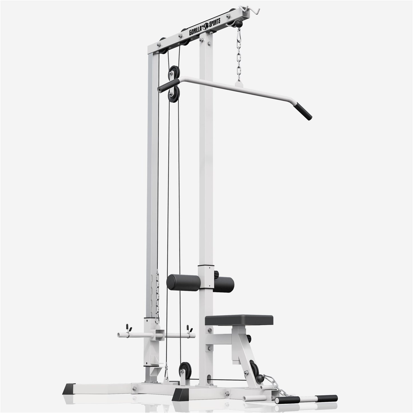 Latzugstation in Weiß/Schwarz