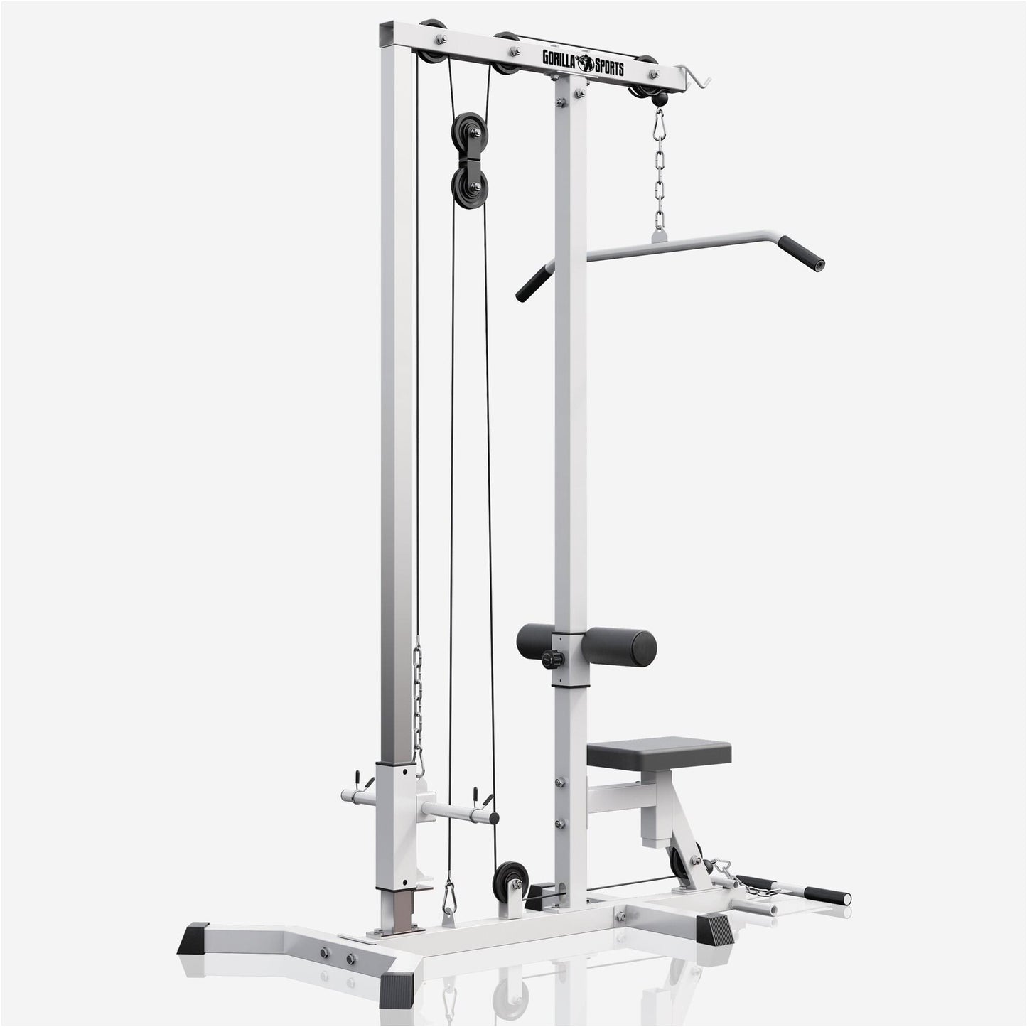 Latzugstation in Weiß/Schwarz