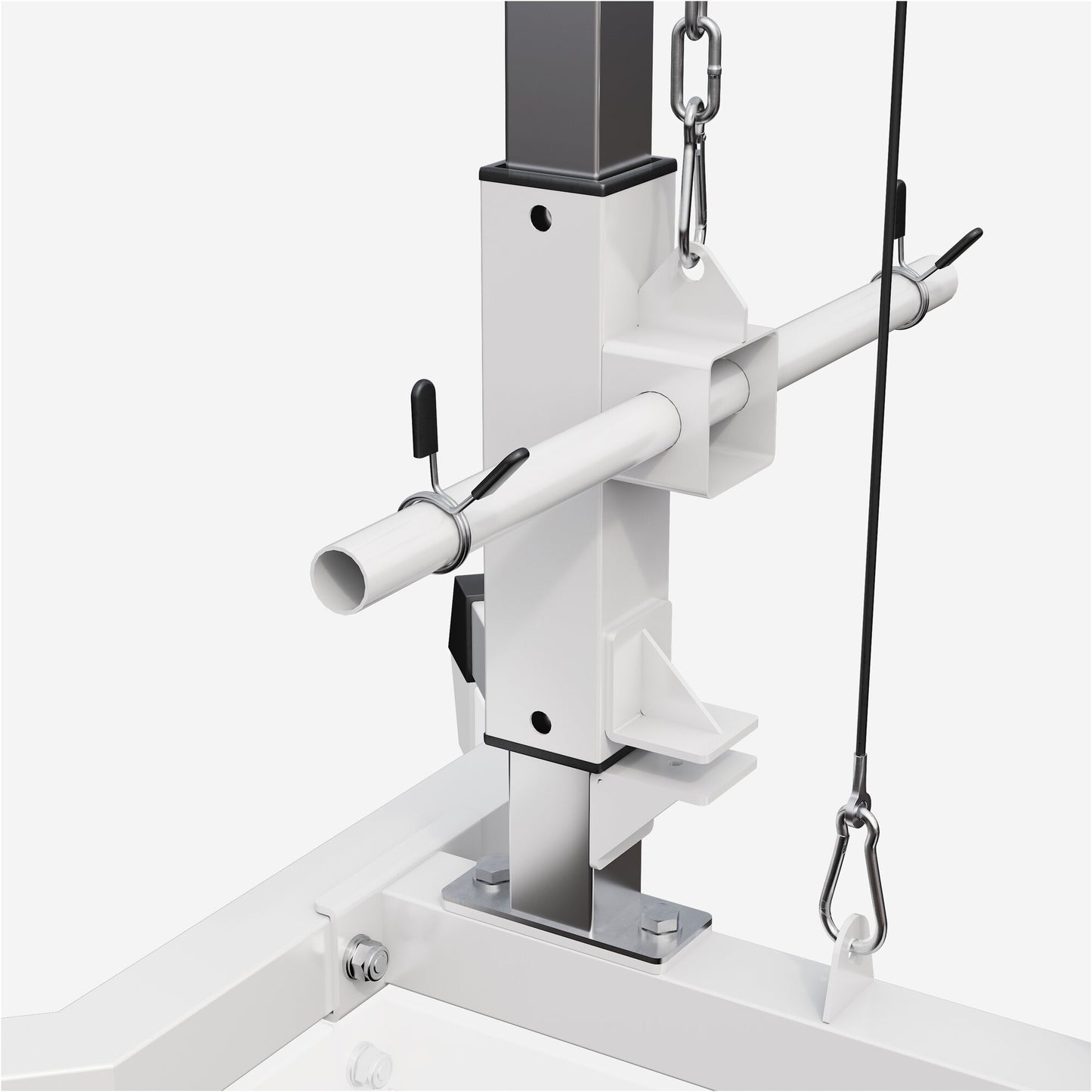 Latzugstation in Weiß/Schwarz