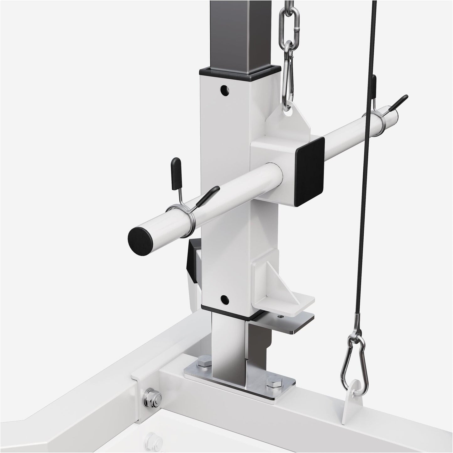 Latzugstation in Weiß/Schwarz