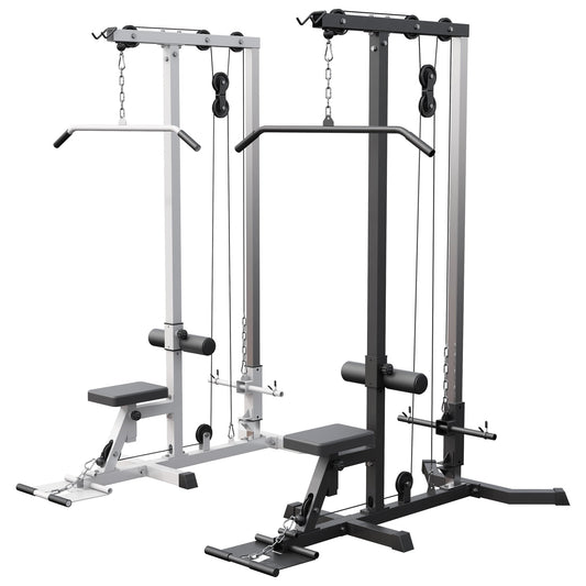 Latzugstation in Weiß/Schwarz