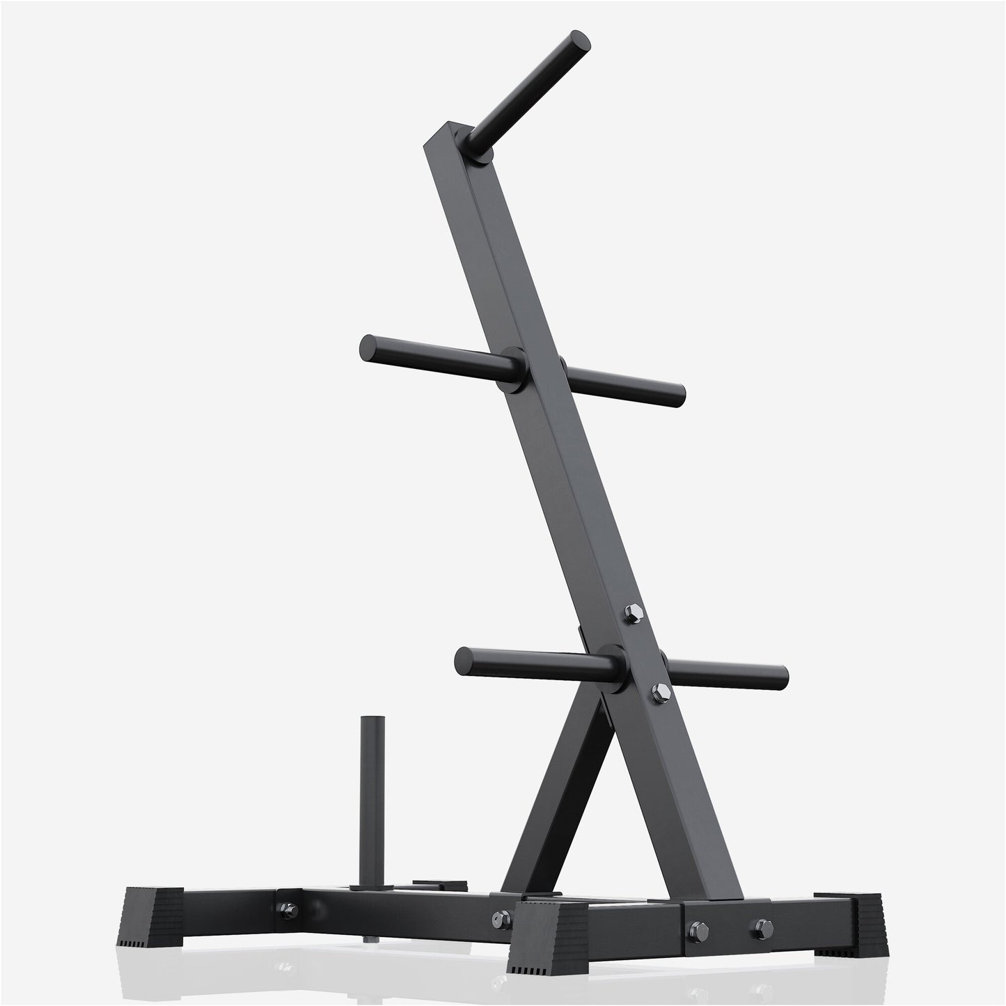 Scheibenständer Hantelbaum mit 4 Stangen 30/31 mm Schwarz/Weiß