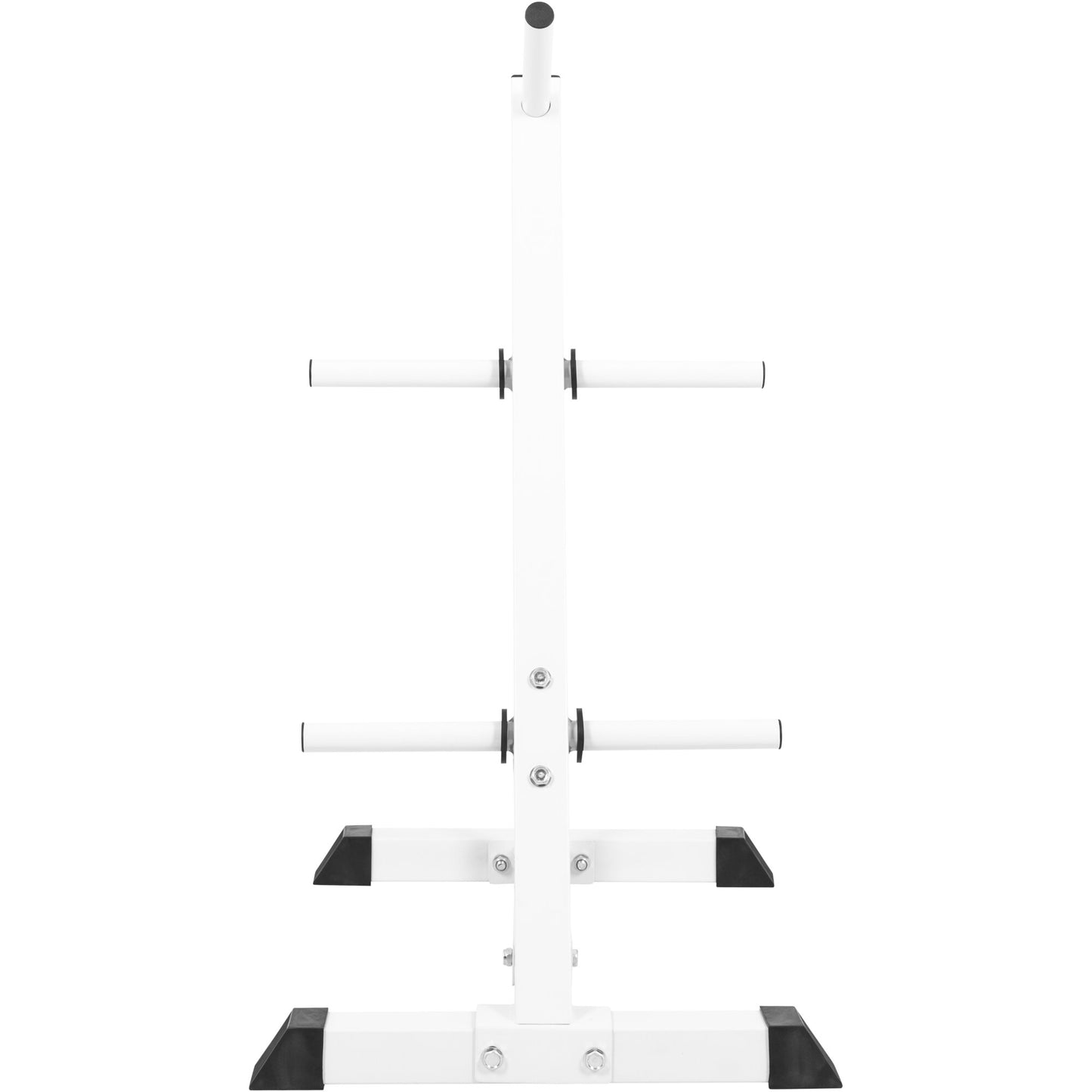 Scheibenständer Hantelbaum mit 4 Stangen 30/31 mm Schwarz/Weiß
