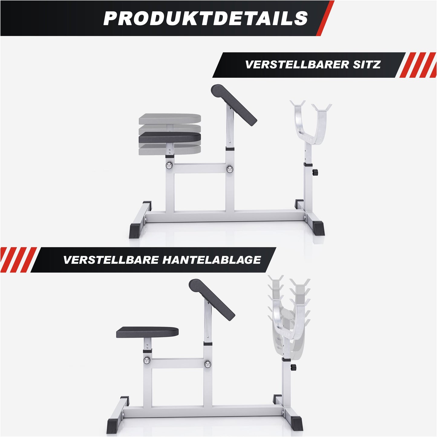 Curlbank Weiß/Schwarz