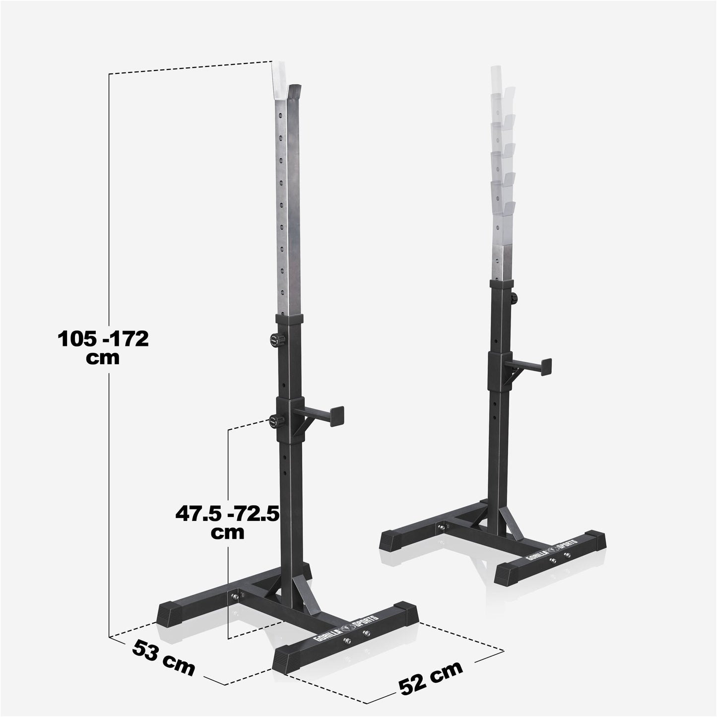 Langhantelständer in Schwarz