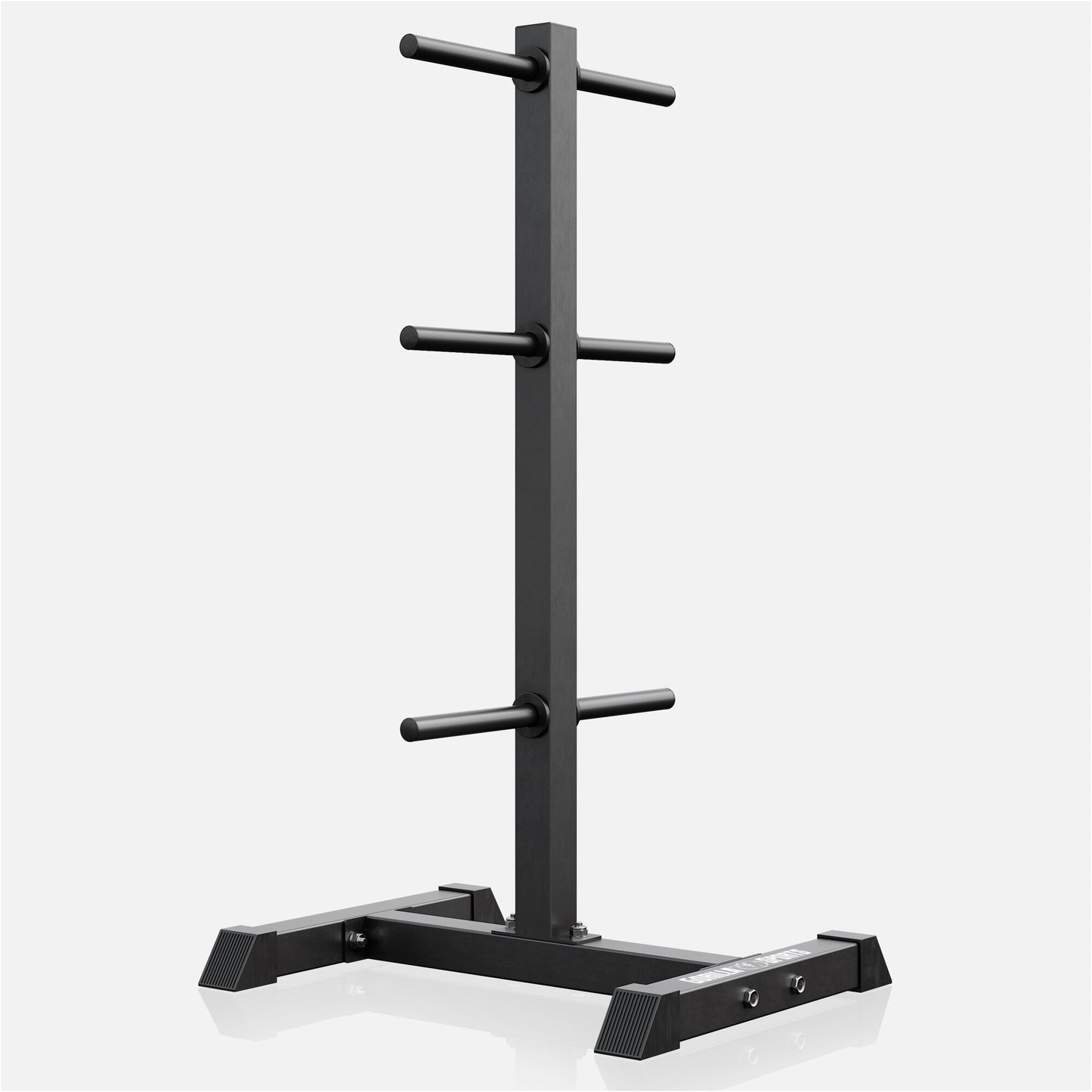 Hantelscheibenständer mit 3 Stangen 30/31 mm Schwarz/Weiß