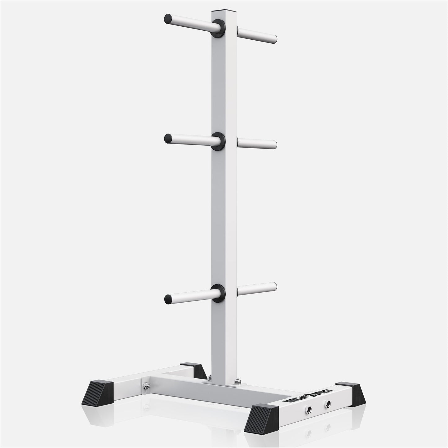 Hantelscheibenständer mit 3 Stangen 30/31 mm Schwarz/Weiß