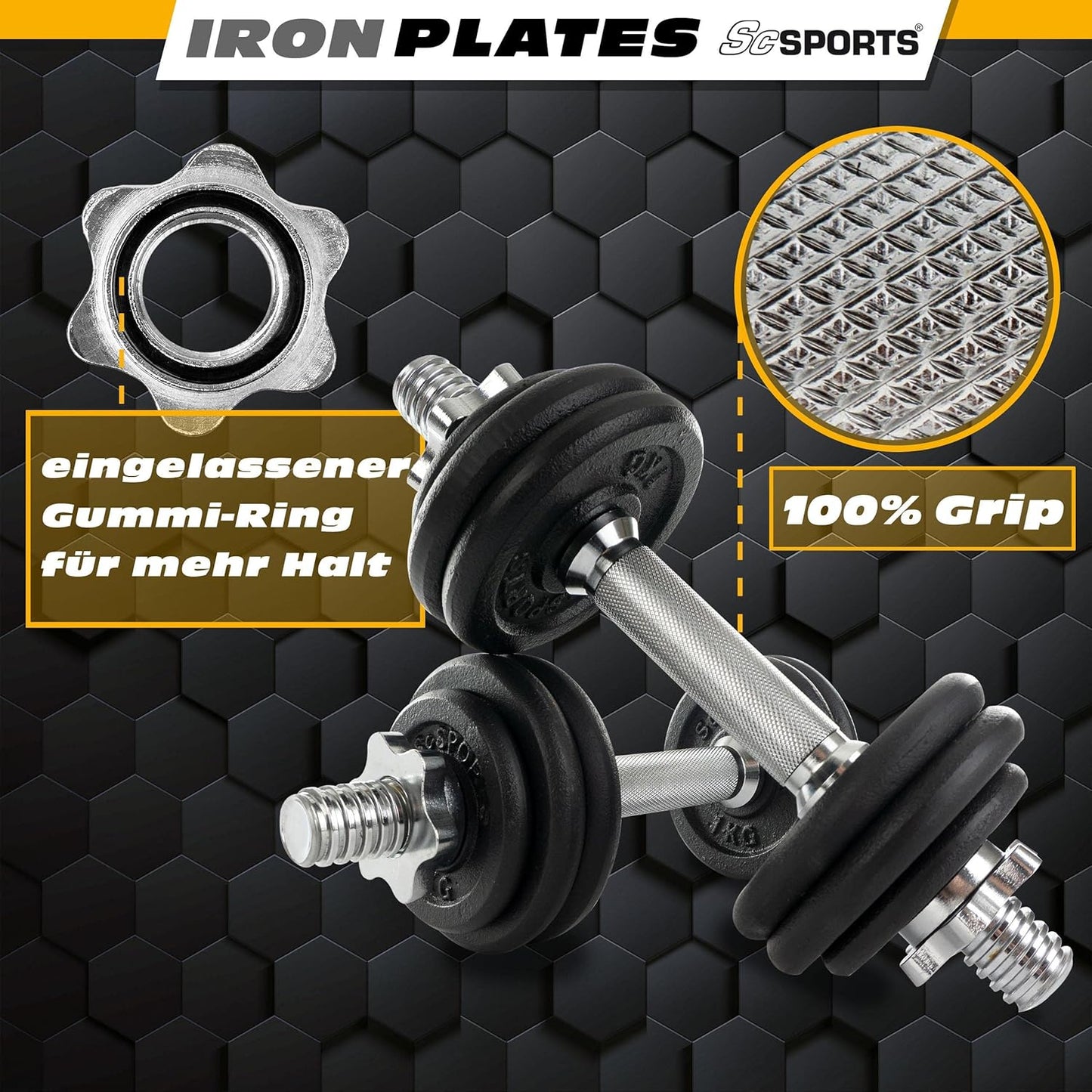 Kurzhantel Set mit Koffer 15 - 20 kg