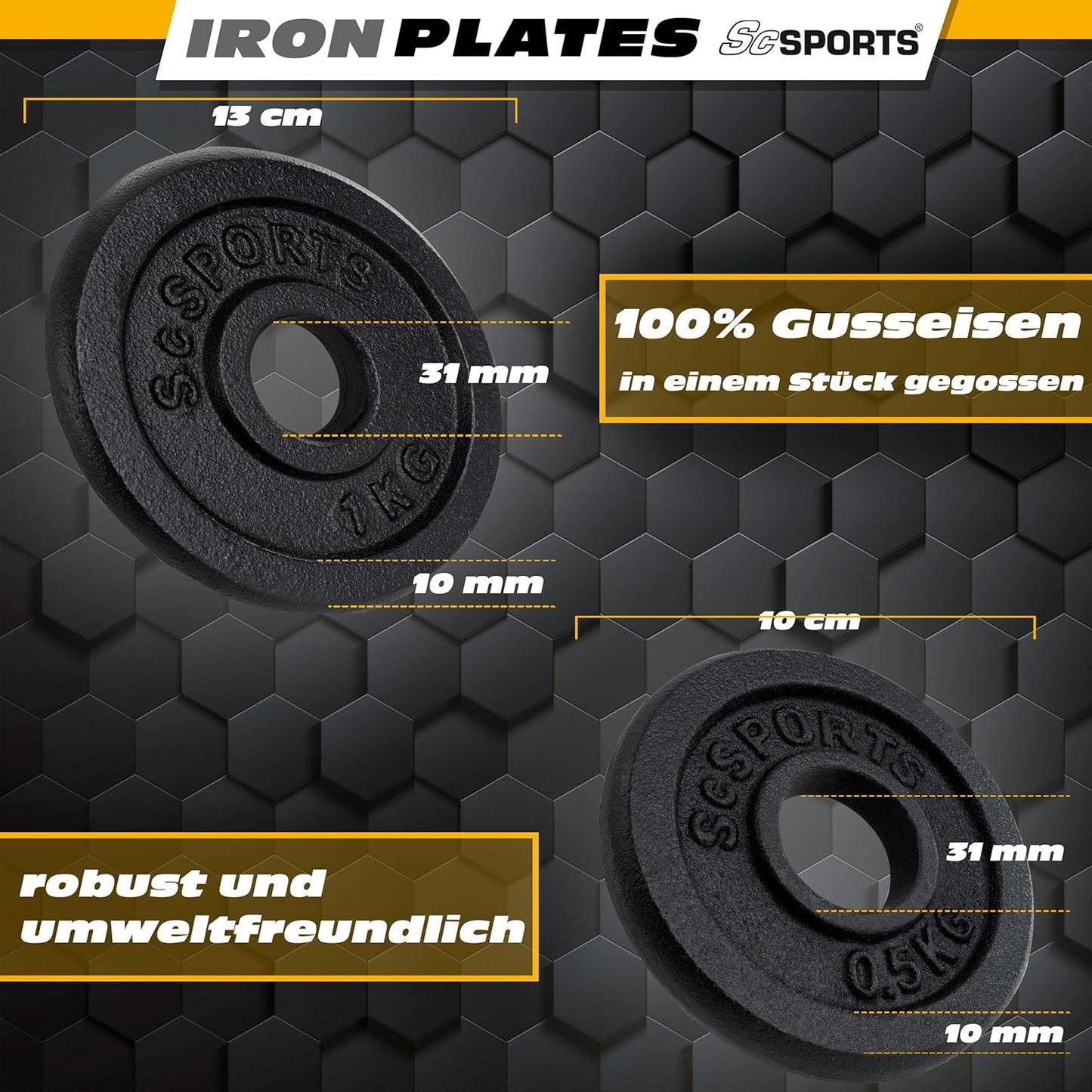 Kurzhantel Set mit Koffer 15 - 20 kg