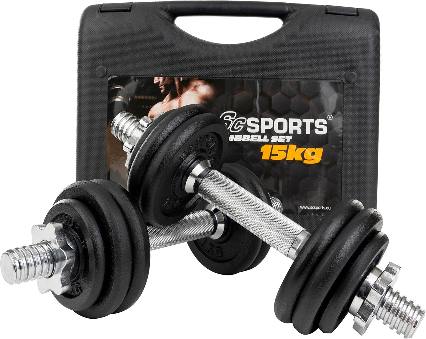 Kurzhantel Set mit Koffer 15 - 20 kg