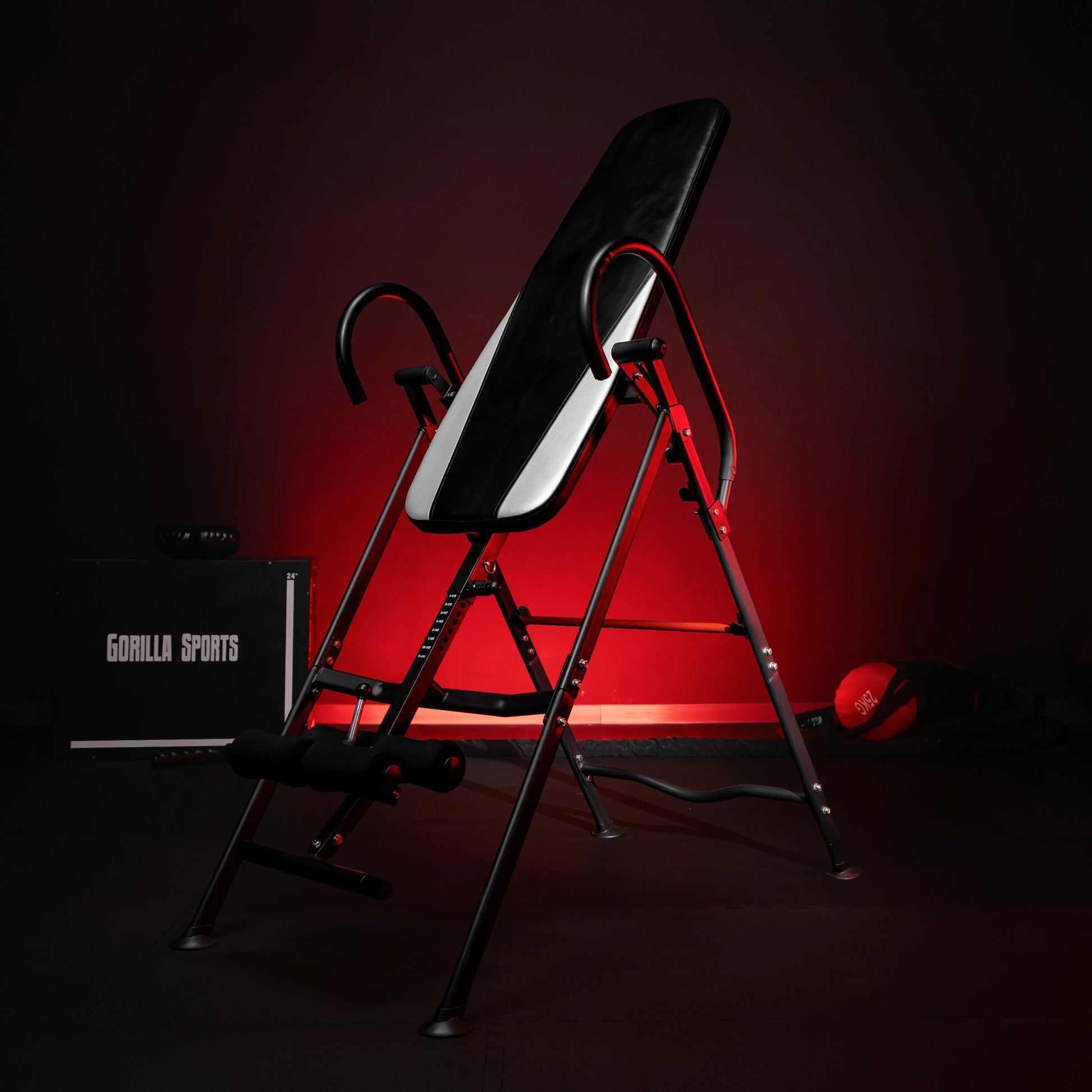 Schwerkrafttrainer Schwarz/Silber/Rot - Gorilla Sports DE