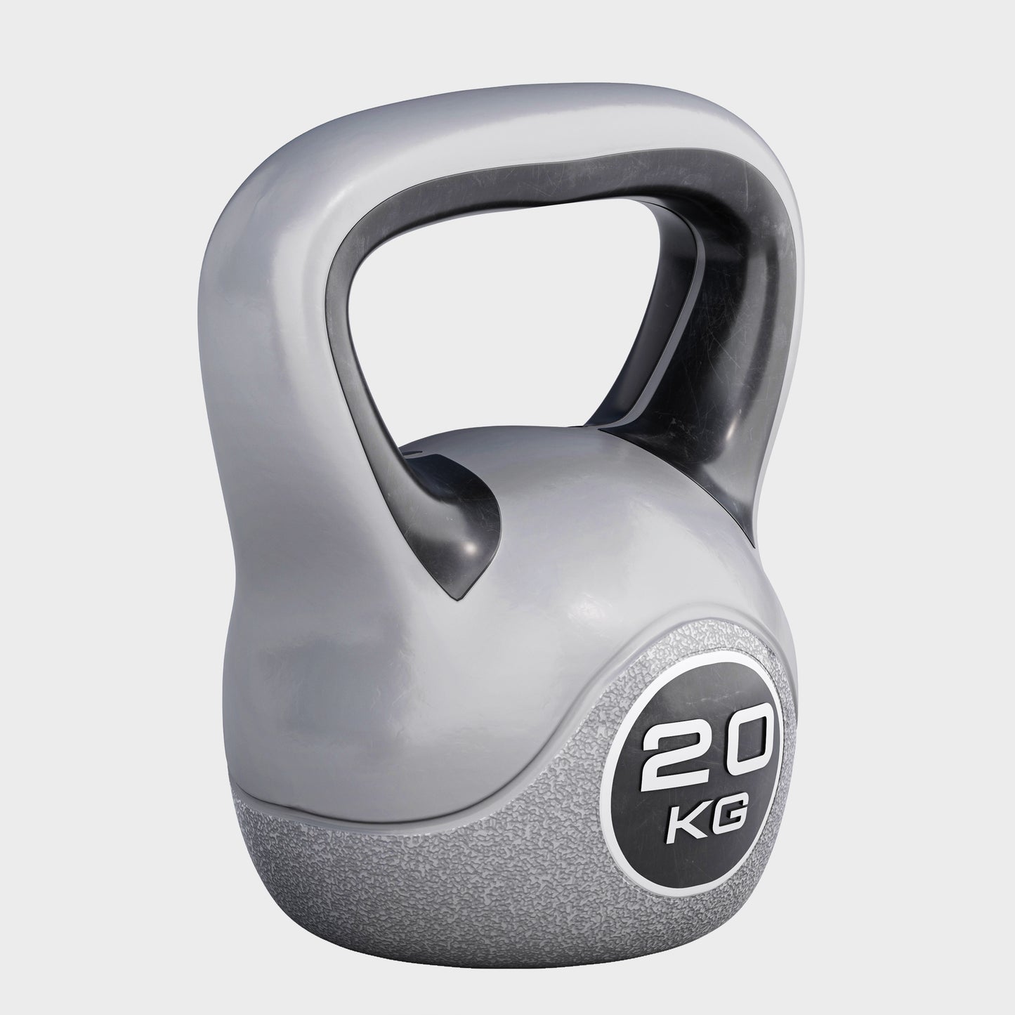 Kettlebell Kunststoff grau 2 - 20 kg