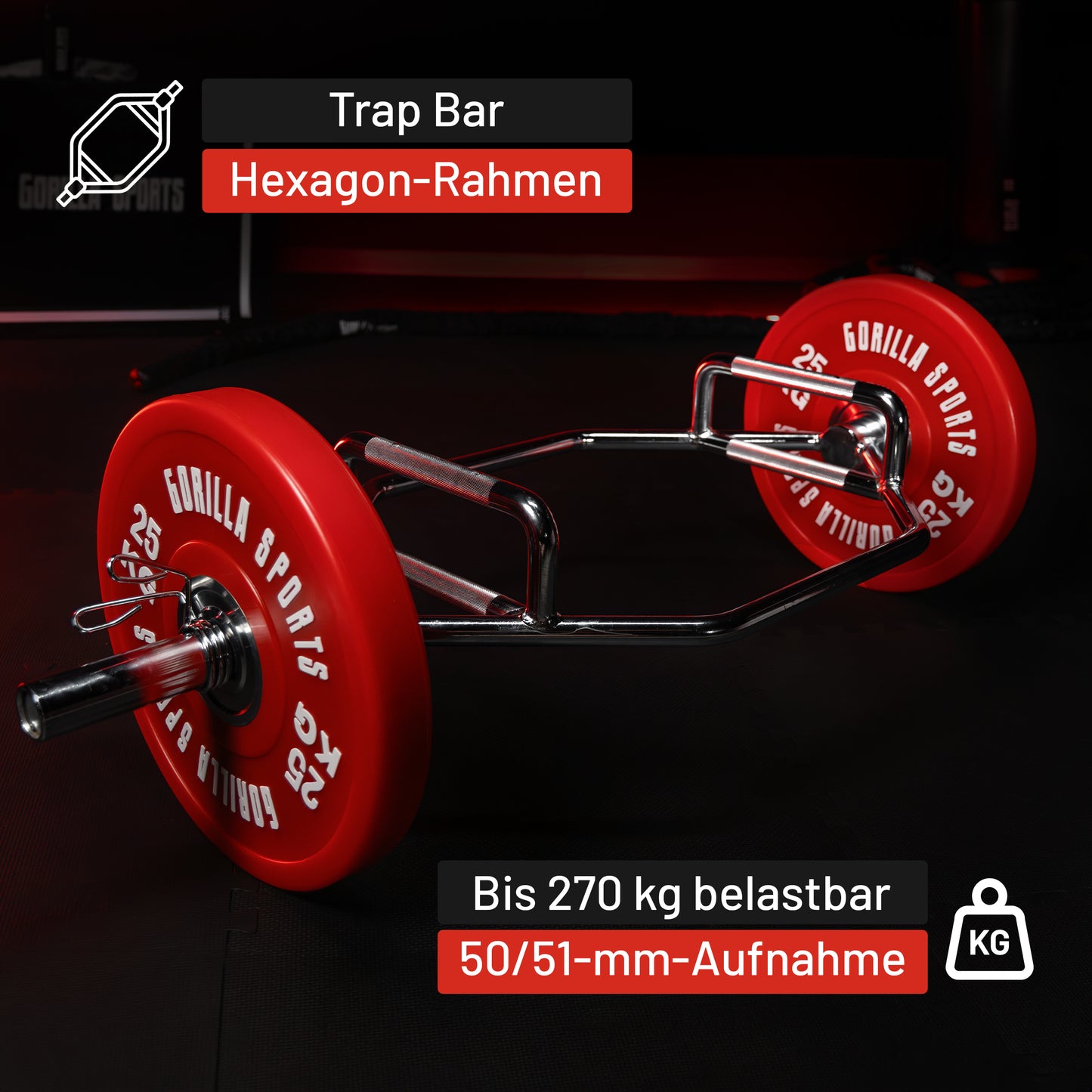 Trap Bar mit Verschlüssen